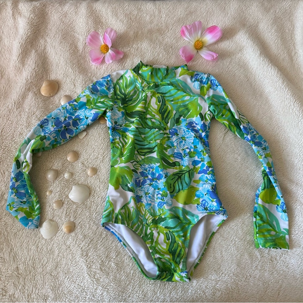 Mott50 Green and Blue Rashguard Swimwear